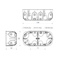 Krabice KPL 64-45/2LD do dutých stěn