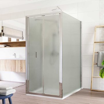 Mereo Sprchový kout, LIMA, , chrom ALU, sklo Point