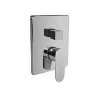 Mereo Sprchová podomítková baterie s trojcestným přepínačem, Viana, Mbox, hranatý kryt, chrom
