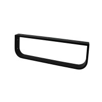 Mereo Konzole černá pod nábytkovou desku - oblá