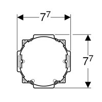Geberit souprava pro hrubou montáž, pro odsávání zápachu Geberit DuoFresh, 244.999.00.1
