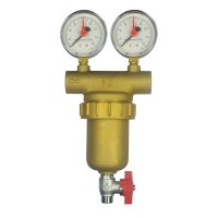 Klum Samočistící filtr mosazný, včetně manometrů - MALGORANI