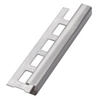 Ukončovací lišta hranatá, kartáčovaná nerez, 250 cm