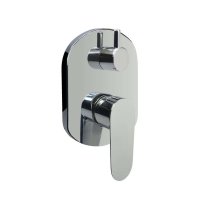 Mereo Sprchová podomítková baterie s trojcestným přepínačem, Viana, Mbox, oválný kryt, chrom