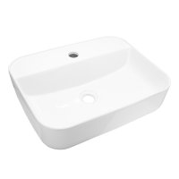 Mereo Umyvadlo na desku bez přepadu, Lota, 505x400x135 mm, keramické