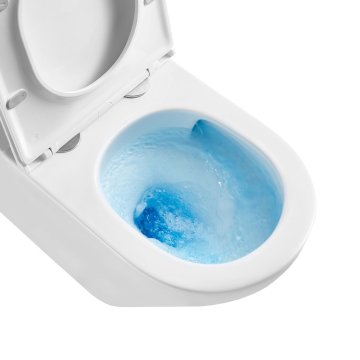 Mereo WC kombi, vario odpad, kapotované, Smart Flush RIMLESS, keramické vč. sedátka
