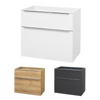 Mereo Mailo, koupelnová skříňka 80 cm, elox AL madlo