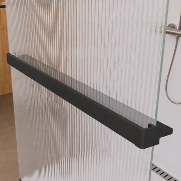 Mereo Polička k WALK IN do prostoru, 120 cm, černý ALU