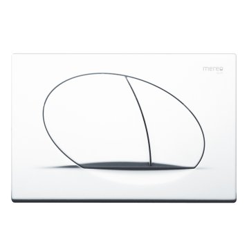 Mereo WC set - Smart flush rimless WC oblé, modul pro sádrokarton, bílé oválné tlačítko