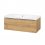 Mereo Mailo, koupelnová skříňka s umyvadlem z litého mramoru 101 cm, chrom madlo