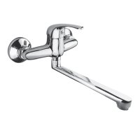 Mereo Dřezová nástěnná baterie, Lila, s ramínkem plochým rovným 210 mm, chrom