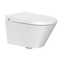 Mereo WC s integrovaným elektronickým bidetem, RIMLESS, 592x380x430 cm, keramické, vč. sedátka