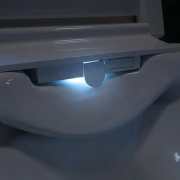 Mereo WC s integrovaným elektronickým bidetem, RIMLESS, 592x380x430 cm, keramické, vč. sedátka