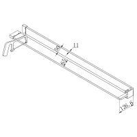 Mereo Polička k WALK IN, 120 cm, chrom ALU