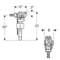 Geberit napouštěcí ventil, 243.886.00.5