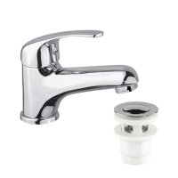 Mereo Lila umyvadlová baterie stojánková vyšší s clic-clac CH03P