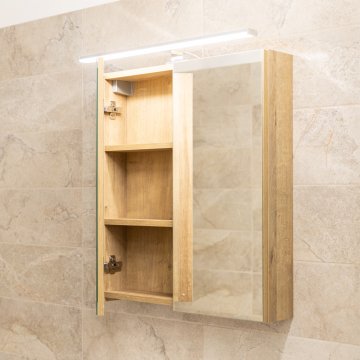 Mereo Koupelnová galerka 80 cm, zrcadlová skříňka, 2x dveře