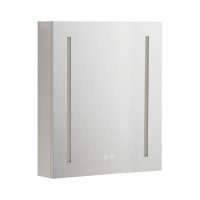 Mereo Koupelnová galerka 60 cm, zrcadlová skříňka, stříbrná