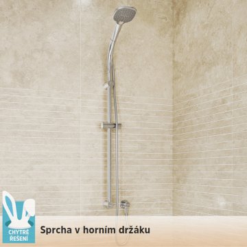 Mereo Posuvný držák sprchy s horním držákem