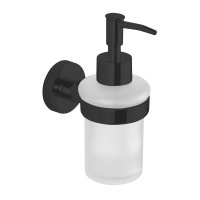 Samba dávkovač mýdla 150ml, mléčné sklo, černá