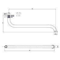 Mereo Ramínko trubkové, 30 cm