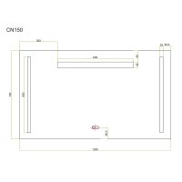 Mereo Zrcadlo s LED osvětlením a odmlžováním