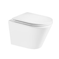 Mereo WC závěsné kapotované, Smart Flush RIMLESS, 365x375x540, keramické, vč. sedátka CSS125