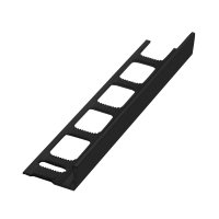 Ukončovací lišta L, hliník, komaxit černá, 250 cm