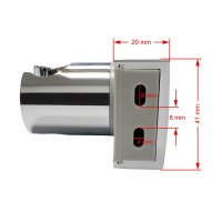 Mereo Držák sprchy polohovací, plast/chrom