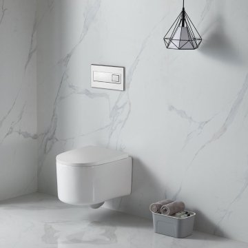 Mereo WC závěsné kapotované, RIMLESS, 495x360x370, keramické, bez sedátka