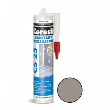 Ceresit CS25 silikon sanitární 280 ml - Barva: Cementgrey