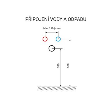 Mereo Aira, koupelnová skříňka s umyvadlem z litého mramoru 101 cm, antracit
