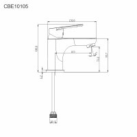 Mereo Umyvadlová stojánková baterie, Viana, s bidetovou sprchou
