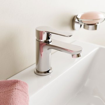 Getmi umyvadlová stojánková baterie s clic-clacem, chrom