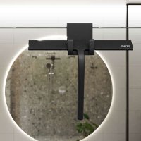 Mereo Stěrka na sklo silikonová, š. 280 mm, s držákem, černá