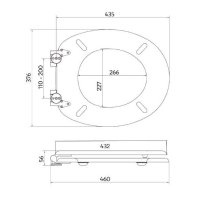 WC sedátko MDF ořech