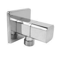 Klum Kohout rohový čtvercový, s keramickou kartuší, bez filtru, pochr. mosaz, 1/2"x3/8"