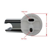 Mereo Držák sprchy polohovací, plast/chrom