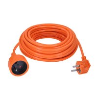 Prodlužovací přívod - spojka, 3 x 1,5mm2, oranžová