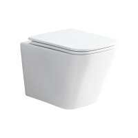 Mereo WC závěsné kapotované, Smart Flush RIMLESS, 490x340x350, keramické, vč. sedátka CSS118S