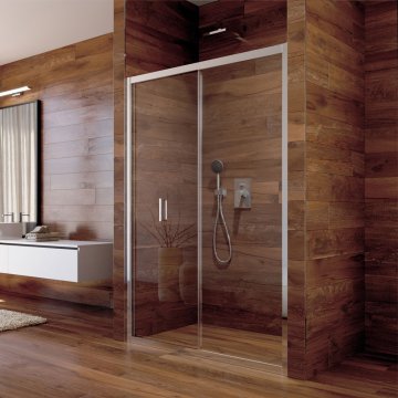 Mereo Sprchové dveře, Lima, zalamovací, chrom ALU, sklo Point 6 mm