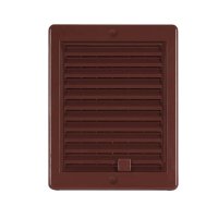 Mřížka větrací se žaluzií 15x20 cm, hnědá