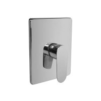 Mereo Sprchová podomítková baterie bez přepínače, Viana, Mbox, hranatý kryt, chrom