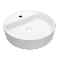 Mereo Umyvadlo na desku bez přepadu, Lota, 450x450x110 mm, kulaté, keramické