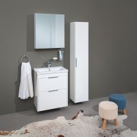 Mereo Vigo, koupelnová skříňka vysoká 170 cm, bílá