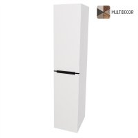 Mereo Mailo, koupelnová skříňka vysoká 170 cm, černé madlo, Multidecor