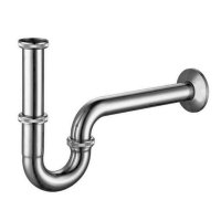 Mereo Umyvadlový sifon kulatý U, 5/4"x ø 32 mm, celokovový, chromovaný